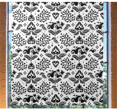 Rollo Fenster Blumen elegante florale elemente - TenStickers