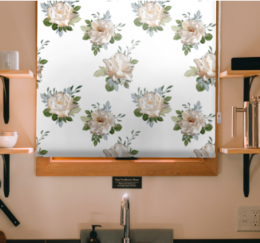 Blumen Rollo kosmopolitisches design - TenStickers