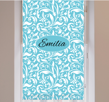 Rollo Fenster Blumen personalisiertes blumenmotiv - TenStickers