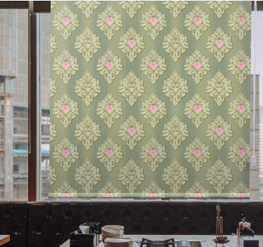 Rollo Fenster Blumen retro-botanisches motiv - TenStickers