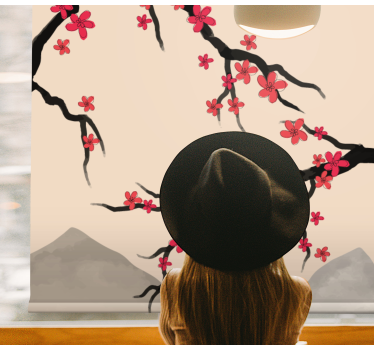 Rollo Fenster Jugendzimmer sakura-zweige - TenStickers