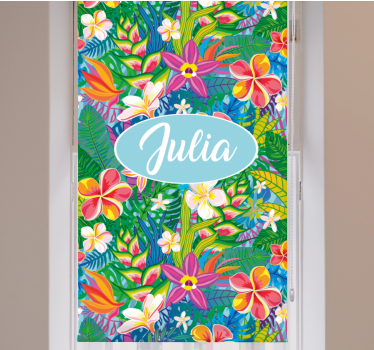 Rollo Fenster Blumen und Pflanzen tropisches blumenarrangement - TenStickers