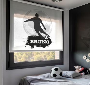 Fußballspieler mit Namen Rollo Fenster Fußball - TenStickers