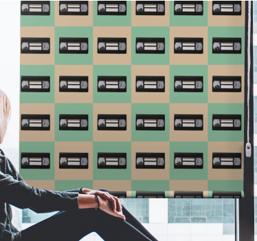 Rollo Fenster Vintagemuster retro-bandmuster - TenStickers
