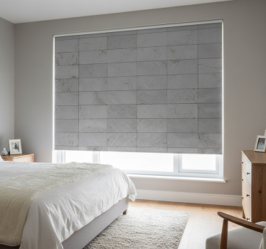 Rollo fenster grau beton collage - TenStickers