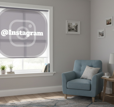 Rollo fenster grau für dein instagram - TenStickers