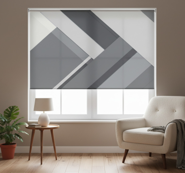 Rollo fenster grau geometrisches grau - TenStickers