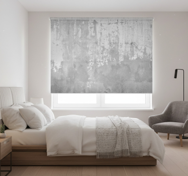 Rollo fenster grau mit betonlook fototapete - TenStickers