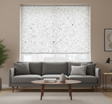 Rollo fenster grau mit grauem terrazzo - TenStickers