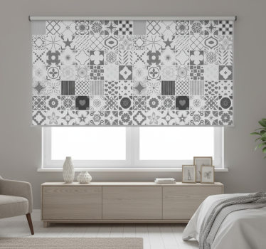 Rollo fenster grau mit "trujillo" grauen fliesen - TenStickers