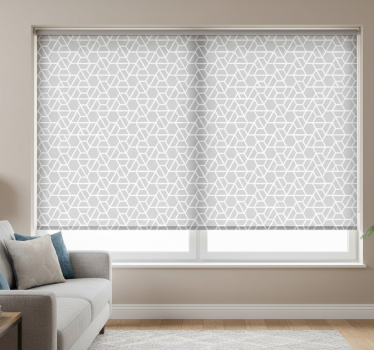 Rollo fenster grau modernes graues muster - TenStickers