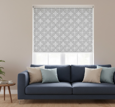 Rollo fenster grau portugiesische fliesen grau - TenStickers