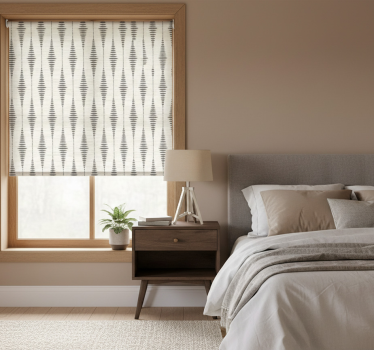 Rollo fenster grau rabaul ikat in grau und beige - TenStickers