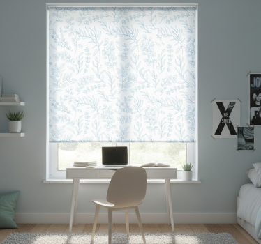Rollo fenster jugendzimmer dünne pflanzen - TenStickers