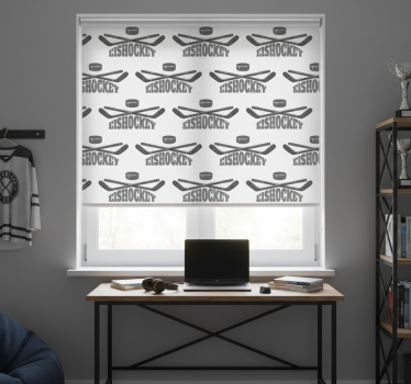 Rollo fenster jugendzimmer eishockey motiv - TenStickers