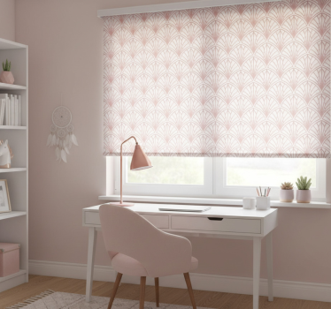 Rollo fenster jugendzimmer eleganter pinker hintergrund - TenStickers