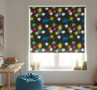 Rollo fenster jugendzimmer farbparty - TenStickers