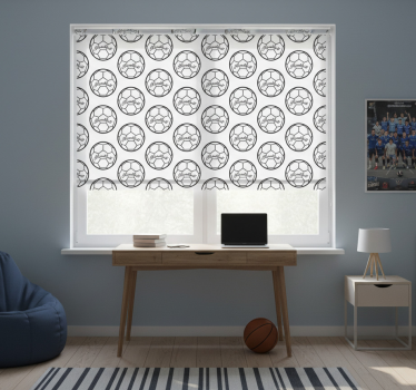 Rollo fenster jugendzimmer handballmuster - TenStickers