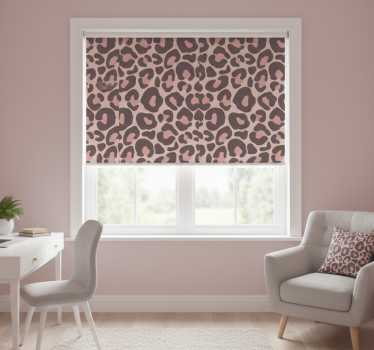 Rollo fenster jugendzimmer im pinken leopardenmuster - TenStickers