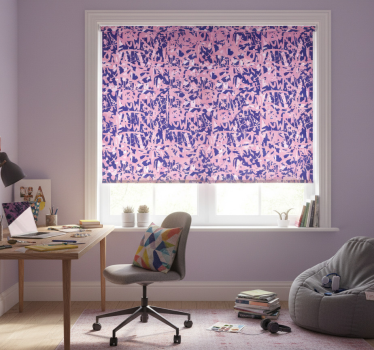 Rollo fenster jugendzimmer in pink und lila graffiti-muster - TenStickers