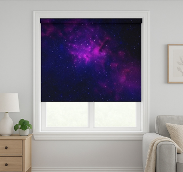 Rollo Fenster Jugendzimmer lila galaxiestern - TenStickers