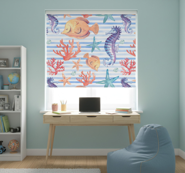 Rollo fenster jugendzimmer meerestier fliesen - TenStickers