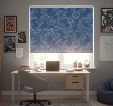 Rollo fenster jugendzimmer mit 3d kettenmuster - TenStickers