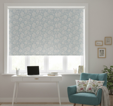 Rollo fenster jugendzimmer mit blumenmuster im granny chic - TenStickers
