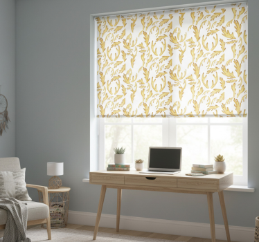 Rollo fenster jugendzimmer mit goldenen boho-rentieren - TenStickers