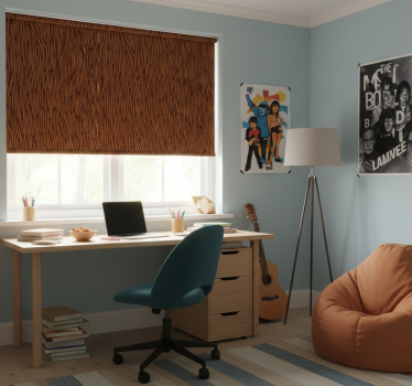 Rollo fenster jugendzimmer mit haarigem charaktermuster - TenStickers