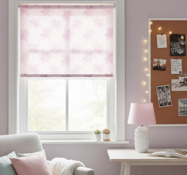 Rollo fenster jugendzimmer mit hübschem blumenmuster - TenStickers