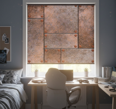 Rollo fenster jugendzimmer mit metallplatten - TenStickers
