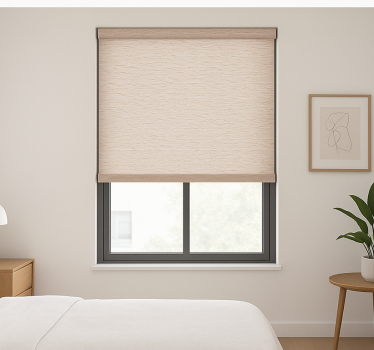 Rollo fenster jugendzimmer mit natürlicher textur - TenStickers