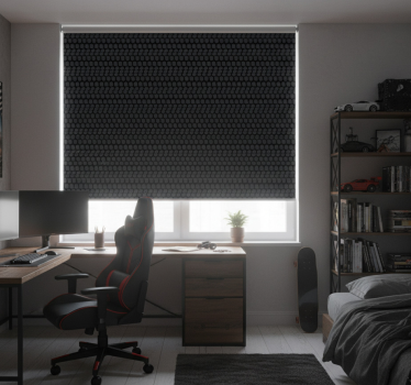 Rollo fenster jugendzimmer mit reifenmuster - TenStickers
