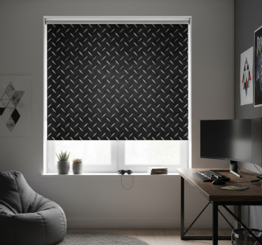 Rollo fenster jugendzimmer mit stahlmuster - TenStickers