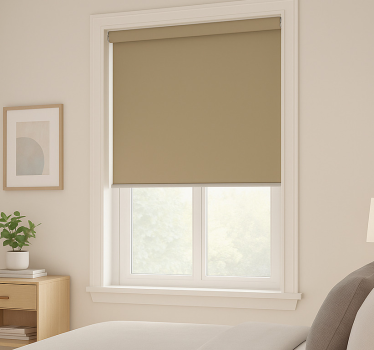 Rollo Fenster Jugendzimmer neutrales beige - TenStickers