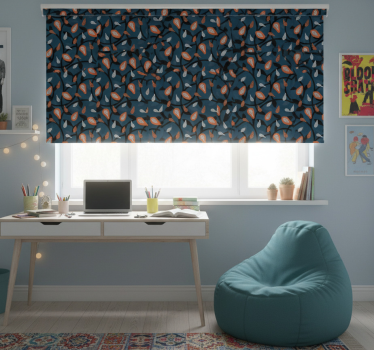 Rollo fenster jugendzimmer papaya und pflanzen - TenStickers