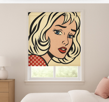Rollo fenster jugendzimmer pop art mädchen - TenStickers