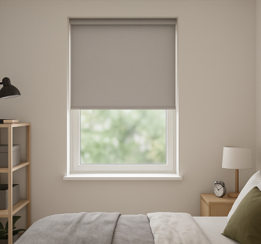 Rollo Fenster Jugendzimmer schlichte graue farbe - TenStickers