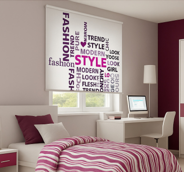 Rollo Fenster Jugendzimmer schönheitstext - TenStickers