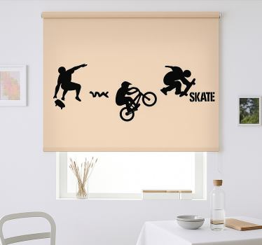Rollo Fenster Jugendzimmer skate-bmx-sport - TenStickers