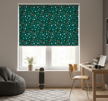 Rollo fenster jugendzimmer skate und sterne - TenStickers