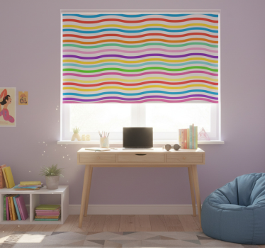 Rollo fenster jugendzimmer unregelmäßiges regenbogen - TenStickers