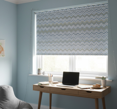 Rollo fenster jugendzimmer zickzackmuster nahtlos bunt - TenStickers