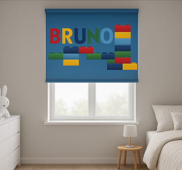 Rollo Fenster Kinderzimmer bunte spielzeugblöcke - TenStickers