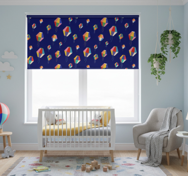 Rollo fenster kinderzimmer heißluftballons - TenStickers