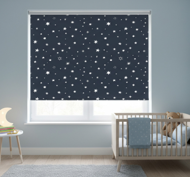 Rollo fenster kinderzimmer nachthimmel - TenStickers