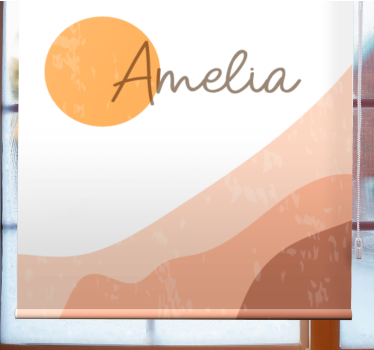 Fenster Rollo Modern abstraktes sonnenaufgangsdesign - TenStickers