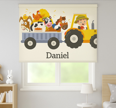 Rollo Fenster mit Namen ackerschlepper mit bezeichnung - TenStickers