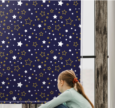 Rollo Fenster Kinderzimmer sternennacht-motiv - TenStickers
